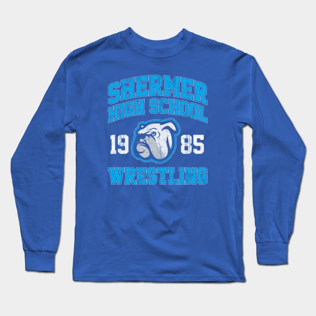 Shermer High School Wrestling (Breakfast Club) Long Sleeve T-Shirt by huckblade